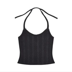 NWT Cou Cou Intimates The Halter in black size medium